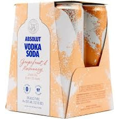 Absolut Vodka Soda Grapefruit & Rosemary 4 PACK For Cheap