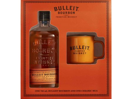 BULLEIT BOURBON WHISKEY 750ML (GIFT SET) For Cheap