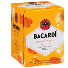 BACARDI SUNSET PUNCH 4 PACK For Sale