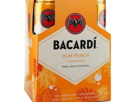 BACARDI RUM PUNCH 4 PACK 355ML For Discount