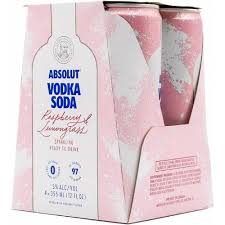 ABSOLUT VODKA RASPBERRY LEMONGRASS 4 PACK Online Sale