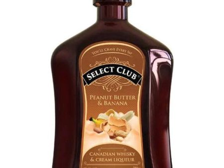 SELECT CLUB PENUT BUTTER & BANANA CREAM LIQUEUR 750ML For Sale