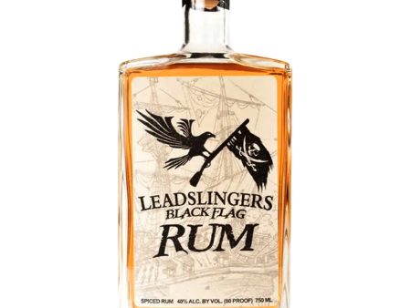 LEADSLINGERS BLACK FLAG SPICED RUM 750ML For Cheap