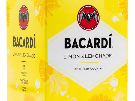 BACARDI LIMON LEMONADE 4 PACK 355ML Hot on Sale